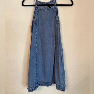 Chambray frayed dress